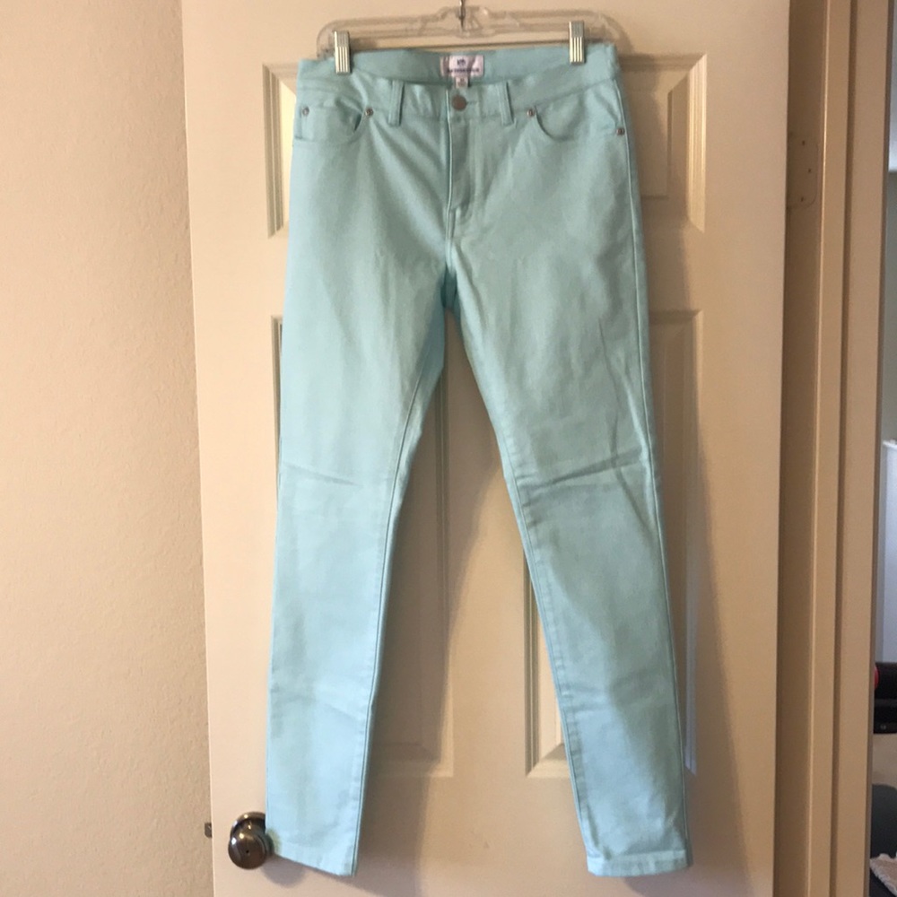 Southern Tide Aqua blue green jeans